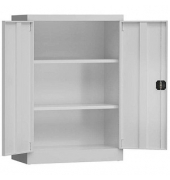 Stahlschrank ClassiX X-530320 lichtgrau 92,0 x 42,0 x 120,0 cm, aufgebaut 