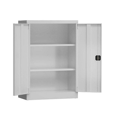 Stahlschrank ClassiX X-530320 lichtgrau 92,0 x 42,0 x 120,0 cm, aufgebaut 