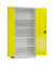 Stahlschrank ClassiX X-530356 zinkgelb, lichtgrau 92,0 x 50,0 x 194,5 cm, aufgebaut 