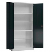 Stahlschrank ClassiX X-530368 anthrazit, lichtgrau 92,0 x 60,0 x 194,5 cm, aufgebaut 