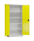 Stahlschrank ClassiX X-530366 zinkgelb, lichtgrau 92,0 x 60,0 x 194,5 cm, aufgebaut 