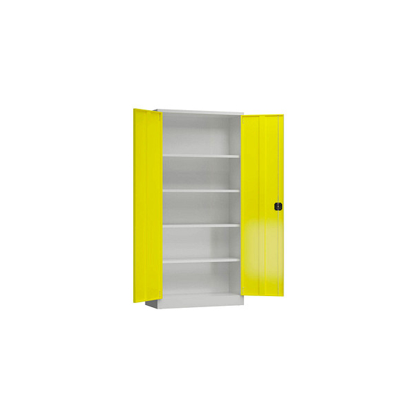 4061815604490 - Stahlschrank ClassiX X-530366 zinkgelb lichtgrau 920 x 600 x 1945 cm aufgebaut 4061815604490 LÜLLMANN 4061815604490 - Stahlschrank ClassiX X-530366 zinkgelb lichtgrau 920 x 600 x 1945 cm aufgebaut 4061815604490 LÜLLMANN