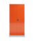Stahlschrank ClassiX X-530364 feuerrot, lichtgrau 92,0 x 60,0 x 194,5 cm, aufgebaut 