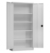 Stahlschrank ClassiX X-530350 lichtgrau 92,0 x 50,0 x 194,5 cm, aufgebaut 