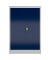 Stahlschrank ClassiX X-530291 enzianblau, lichtgrau 80,0 x 38,0 x 120,0 cm, aufgebaut 