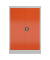 Stahlschrank ClassiX X-530294 feuerrot, lichtgrau 80,0 x 38,0 x 120,0 cm, aufgebaut 