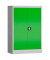 Stahlschrank ClassiX X-530295 lichtgrau, gelbgrün 80,0 x 38,0 x 120,0 cm, aufgebaut 