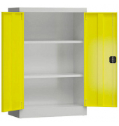 Stahlschrank ClassiX X-530296 zinkgelb, lichtgrau 80,0 x 38,0 x 120,0 cm, aufgebaut 