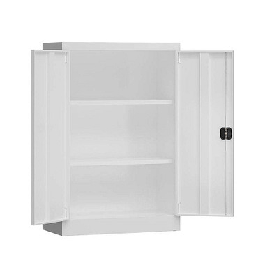 Stahlschrank ClassiX X-530297 signalweiß 80,0 x 38,0 x 120,0 cm, aufgebaut 