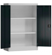 Stahlschrank ClassiX X-530298 anthrazit, lichtgrau 80,0 x 38,0 x 120,0 cm, aufgebaut 