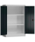Stahlschrank ClassiX X-530298 anthrazit, lichtgrau 80,0 x 38,0 x 120,0 cm, aufgebaut 