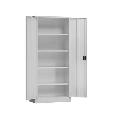 Stahlschrank ClassiX X-530330 lichtgrau 80,0 x 38,0 x 180,0 cm, aufgebaut 