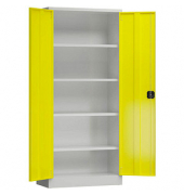 Stahlschrank ClassiX X-530336 zinkgelb, lichtgrau 80,0 x 38,0 x 180,0 cm, aufgebaut 
