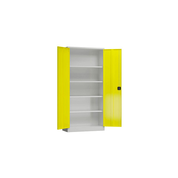 4061815855342 - Stahlschrank ClassiX X-530346 zinkgelb lichtgrau 920 x 420 x 1945 cm aufgebaut 4061815855342 LÜLLMANN 4061815855342 - Stahlschrank ClassiX X-530346 zinkgelb lichtgrau 920 x 420 x 1945 cm aufgebaut 4061815855342 LÜLLMANN