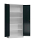 Stahlschrank ClassiX X-530348 anthrazit, lichtgrau 92,0 x 42,0 x 194,5 cm, aufgebaut 