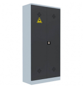 Umweltschrank 566258 anthrazit, lichtgrau 91,6 x 42,2 x 195,0 cm, aufgebaut 