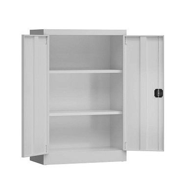 Stahlschrank ClassiX X-530290 lichtgrau 80,0 x 38,0 x 120,0 cm, aufgebaut 