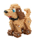 Bügelperlen 3D Hund und Katze mehrfarbig 