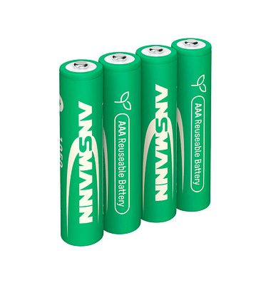 4 ANSMANN Batterien Typ 1050 Micro AAA 1,2 V 