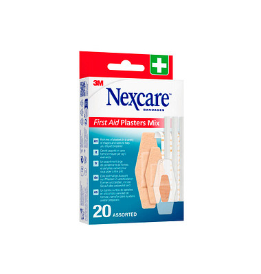 Pflaster Erste Hilfe Mix N0-20-7F beige, 