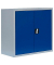 Stahlschrank 530301 enzianblau, lichtgrau 80,0 x 38,3 x 75,0 cm, aufgebaut 