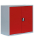 Stahlschrank 530304 feuerrot, lichtgrau 80,0 x 38,3 x 75,0 cm, aufgebaut 