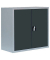 Stahlschrank 530308 anthrazit, lichtgrau 80,0 x 38,3 x 75,0 cm, aufgebaut 