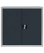 Stahlschrank 530308 anthrazit, lichtgrau 80,0 x 38,3 x 75,0 cm, aufgebaut 