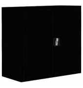 Stahlschrank 530309 tiefschwarz 80,0 x 38,3 x 75,0 cm, aufgebaut 