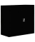 Stahlschrank 530309 tiefschwarz 80,0 x 38,3 x 75,0 cm, aufgebaut 