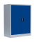 Stahlschrank 530311 enzianblau, lichtgrau 80,0 x 38,3 x 100,0 cm, aufgebaut 