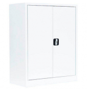 Stahlschrank 530317 signalweiß 80,0 x 38,3 x 100,0 cm, aufgebaut 