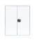 Stahlschrank 530317 signalweiß 80,0 x 38,3 x 100,0 cm, aufgebaut 