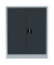 Stahlschrank 530318 anthrazit, lichtgrau 80,0 x 38,3 x 100,0 cm, aufgebaut 