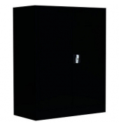 Stahlschrank 530319 tiefschwarz 80,0 x 38,3 x 100,0 cm, aufgebaut 