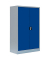 Stahlschrank 530291 enzianblau, lichtgrau 80,0 x 38,3 x 120,0 cm, aufgebaut 