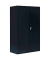 Stahlschrank 530299 tiefschwarz 80,0 x 38,3 x 120,0 cm, aufgebaut 