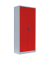 Stahlschrank 530334 feuerrot, lichtgrau 80,0 x 38,3 x 180,0 cm, aufgebaut 