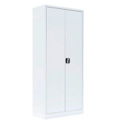 Stahlschrank 530337 signalweiß 80,0 x 38,3 x 180,0 cm, aufgebaut 