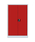 Stahlschrank 530294 feuerrot, lichtgrau 80,0 x 38,3 x 120,0 cm, aufgebaut 