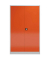 Stahlschrank ClassiXL X-530374 feuerrot, lichtgrau 120,0 x 42,0 x 194,5 cm, aufgebaut 