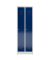 Spind ClassiX enzianblau, lichtgrau X-510121, 2 Schließfächer 59,0 x 50,0 x 180,0 cm 