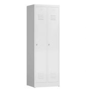 Spind ClassiX signalweiß X-510127, 2 Schließfächer 59,0 x 50,0 x 180,0 cm 