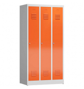 Spind ClassiX feuerrot, lichtgrau X-510134, 3 Schließfächer 87,0 x 50,0 x 180,0 cm 