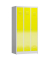 Spind ClassiX lichtgrau, zinkgelb X-510136, 3 Schließfächer 87,0 x 50,0 x 180,0 cm 