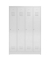 Spind ClassiX lichtgrau X-510140, 4 Schließfächer 118,0 x 50,0 x 180,0 cm 