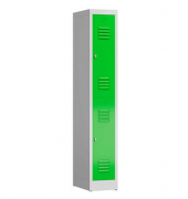 Spind ClassiX gelbgrün, lichtgrau X-520215, 2 Schließfächer 31,0 x 50,0 x 180,0 cm 