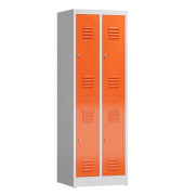 Spind ClassiX feuerrot, lichtgrau X-520224, 4 Schließfächer 59,0 x 50,0 x 180,0 cm 
