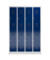 Spind ClassiX enzianblau, lichtgrau X-520241, 8 Schließfächer 118,5 x 50,0 x 180,0 cm 