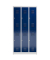 Spind ClassiX enzianblau, lichtgrau X-520231, 6 Schließfächer 87,0 x 50,0 x 180,0 cm 